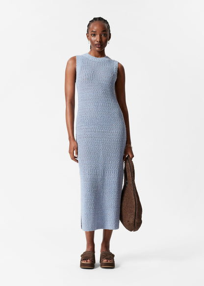 Sleeveless Silk-Blend Midi Dress