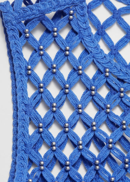 Open-Knit Midi Dress