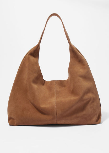 Classic suede tote bag