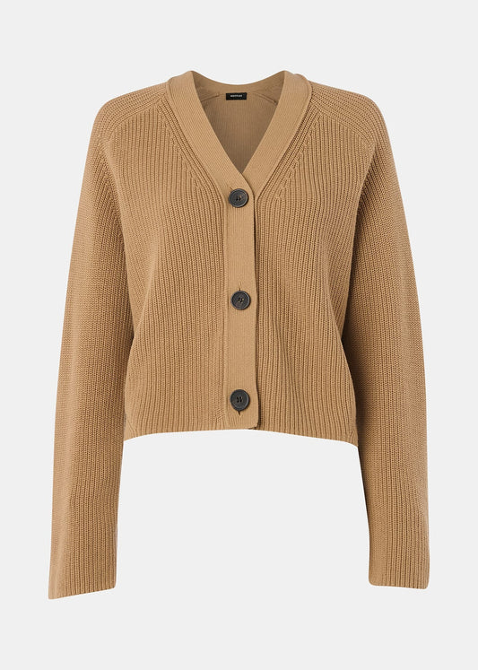 Camel Nala Cotton Cardigan