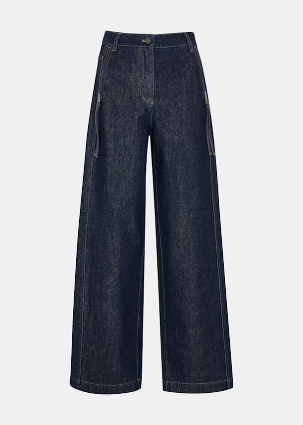 Dark Denim Sandy Western Denim Trouser