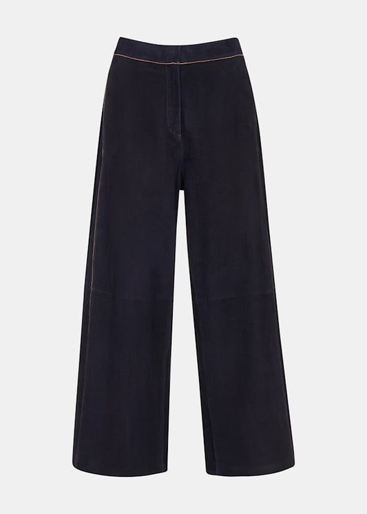 Blue/Multi Suede Western Trousers