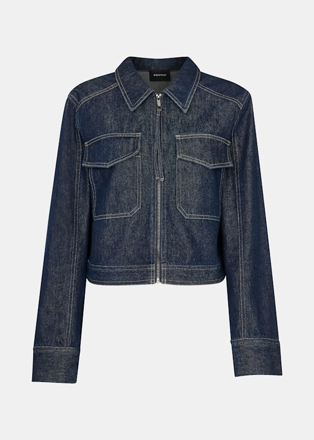 Dark Denim Suzana Western Denim Jacket