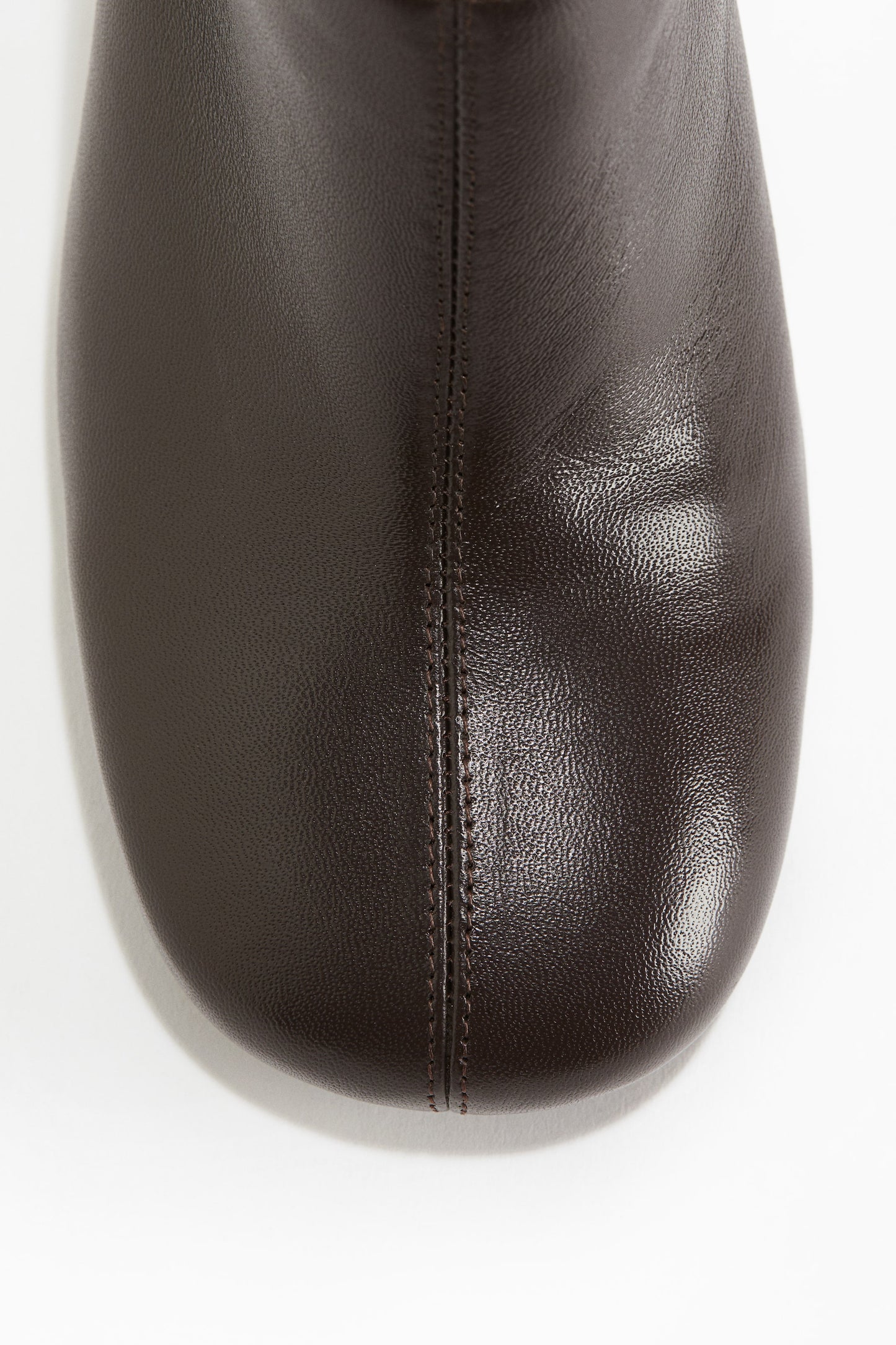 Heeled leather mules