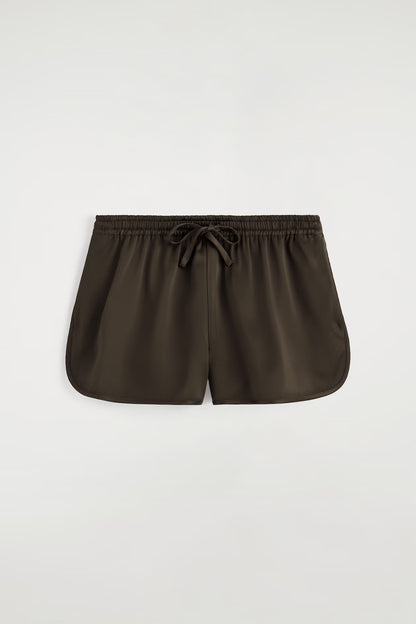 Satin Track Shorts