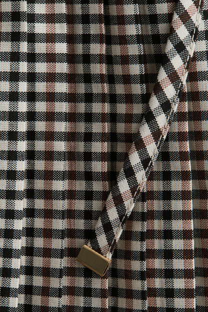 Pleated mini skirt