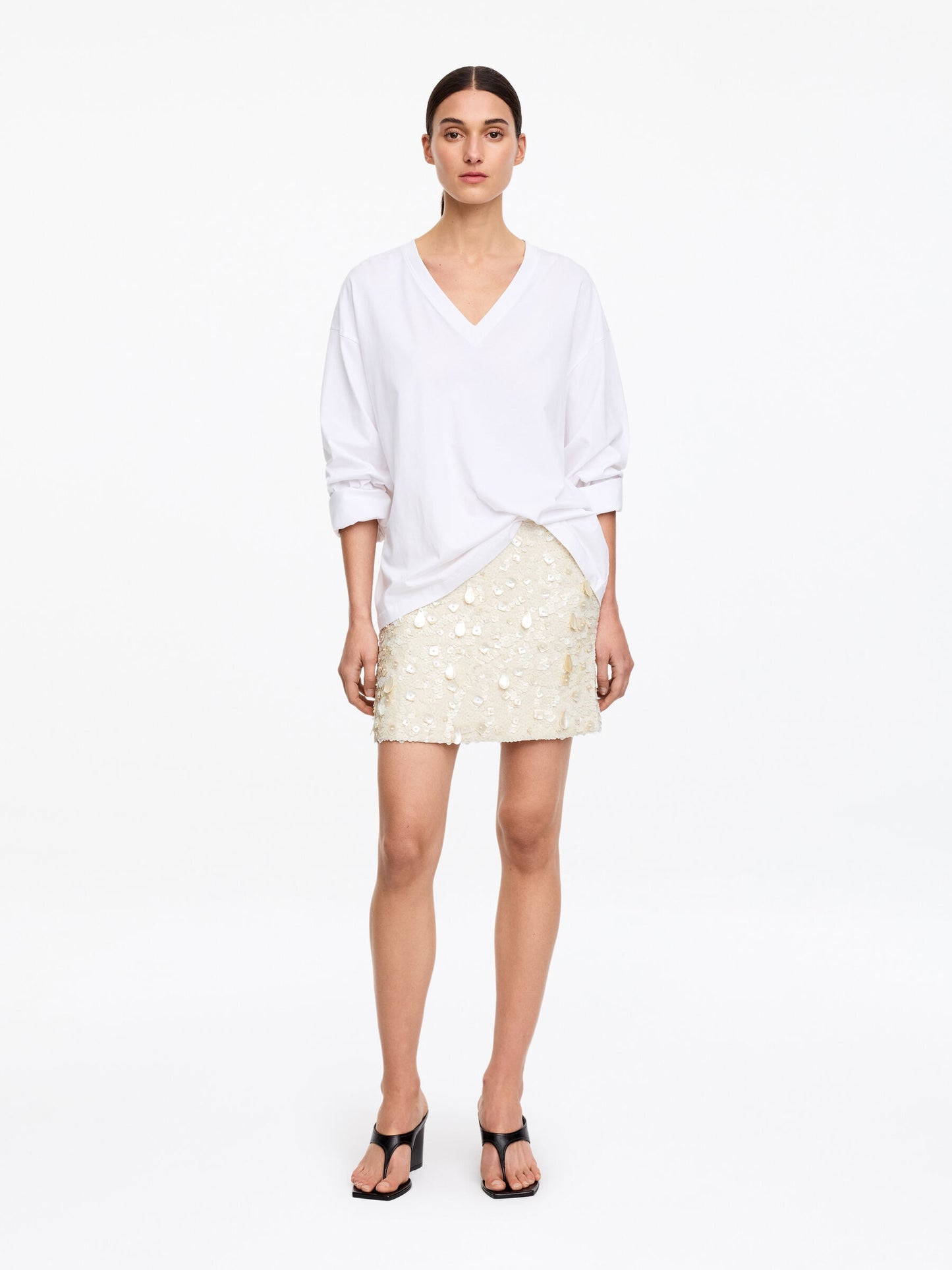 Embellished Mini Skirt