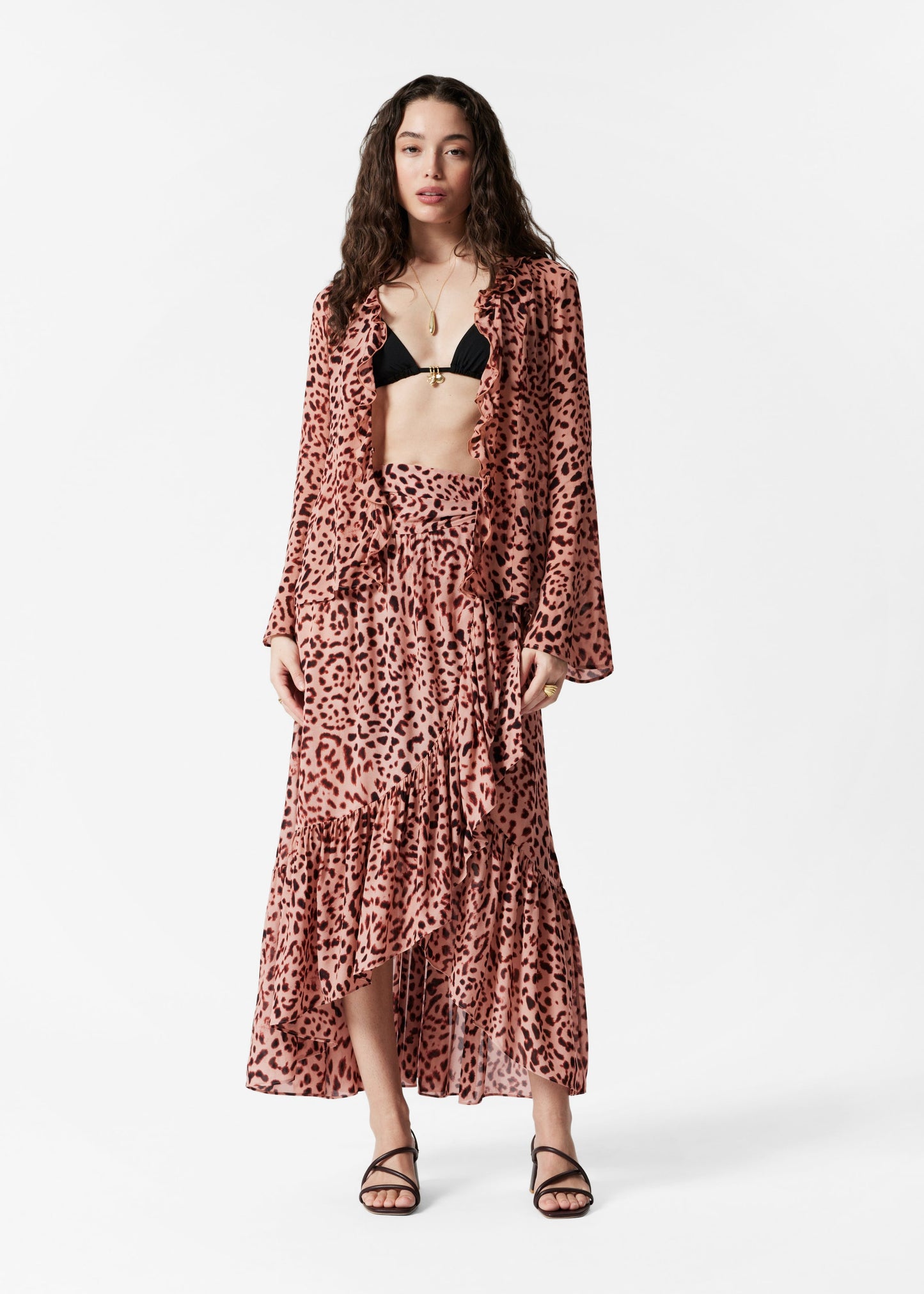 Wrap Midi Skirt