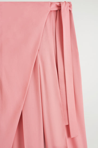 Fluid Wrap-Front Trousers