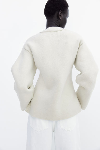 Wool-blend cardigan