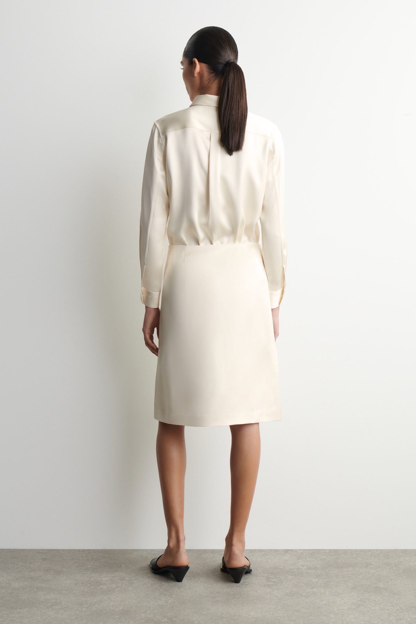 Satin Wrap Skirt