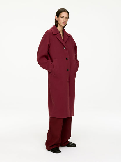 Oversized Wool-Blend Coat