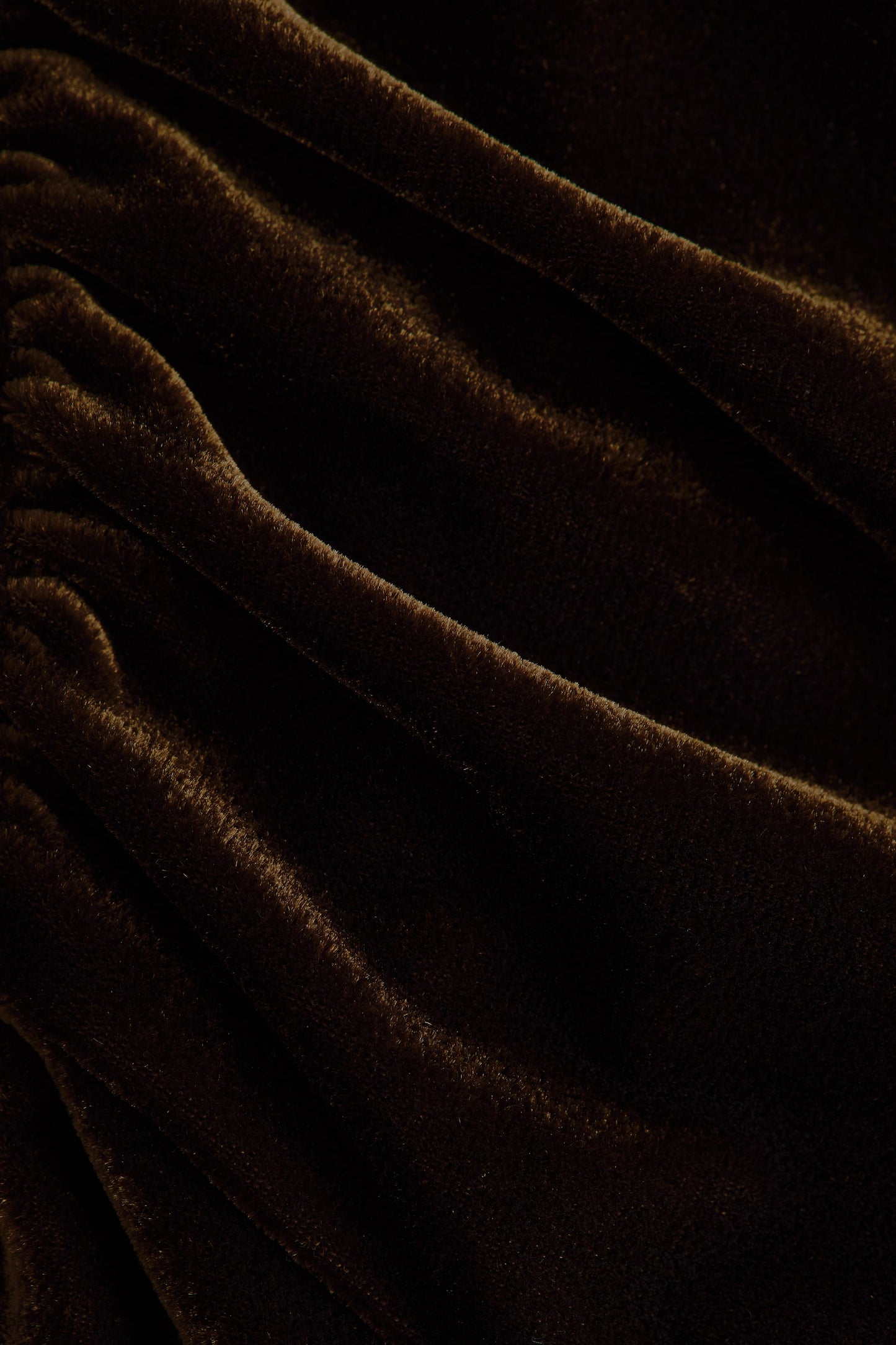 Velour halterneck jumpsuit