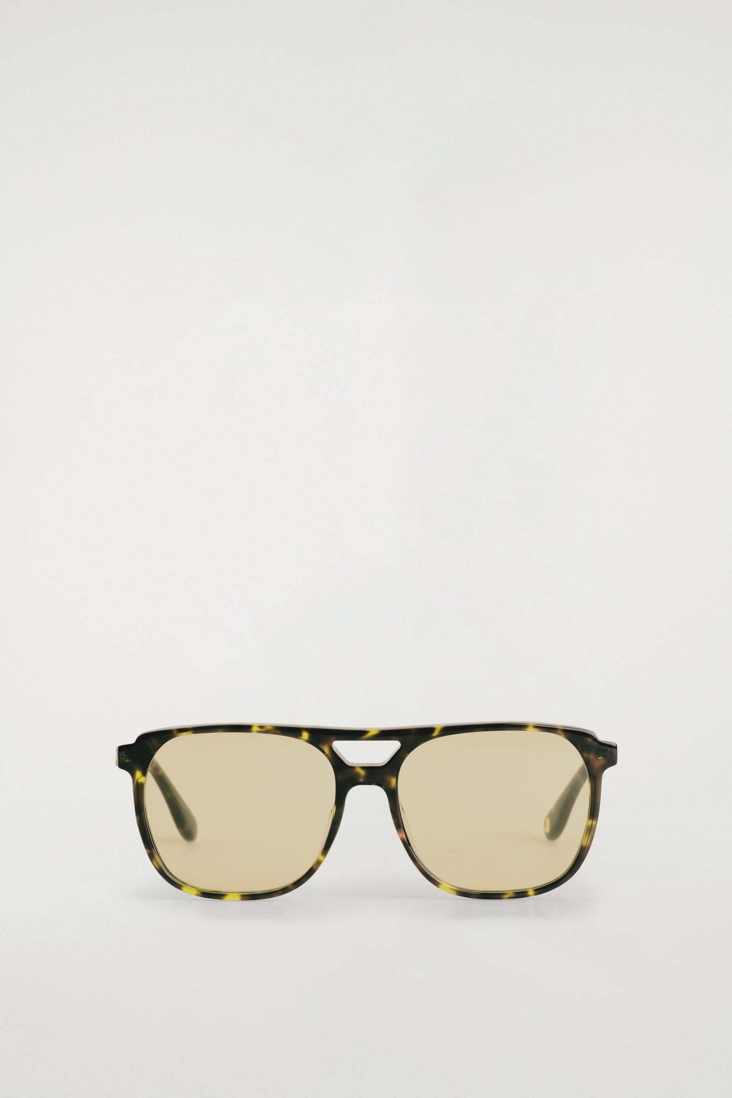 Square-Frame Aviator Sunglasses