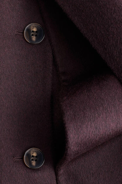 Handmade wool-blend coat