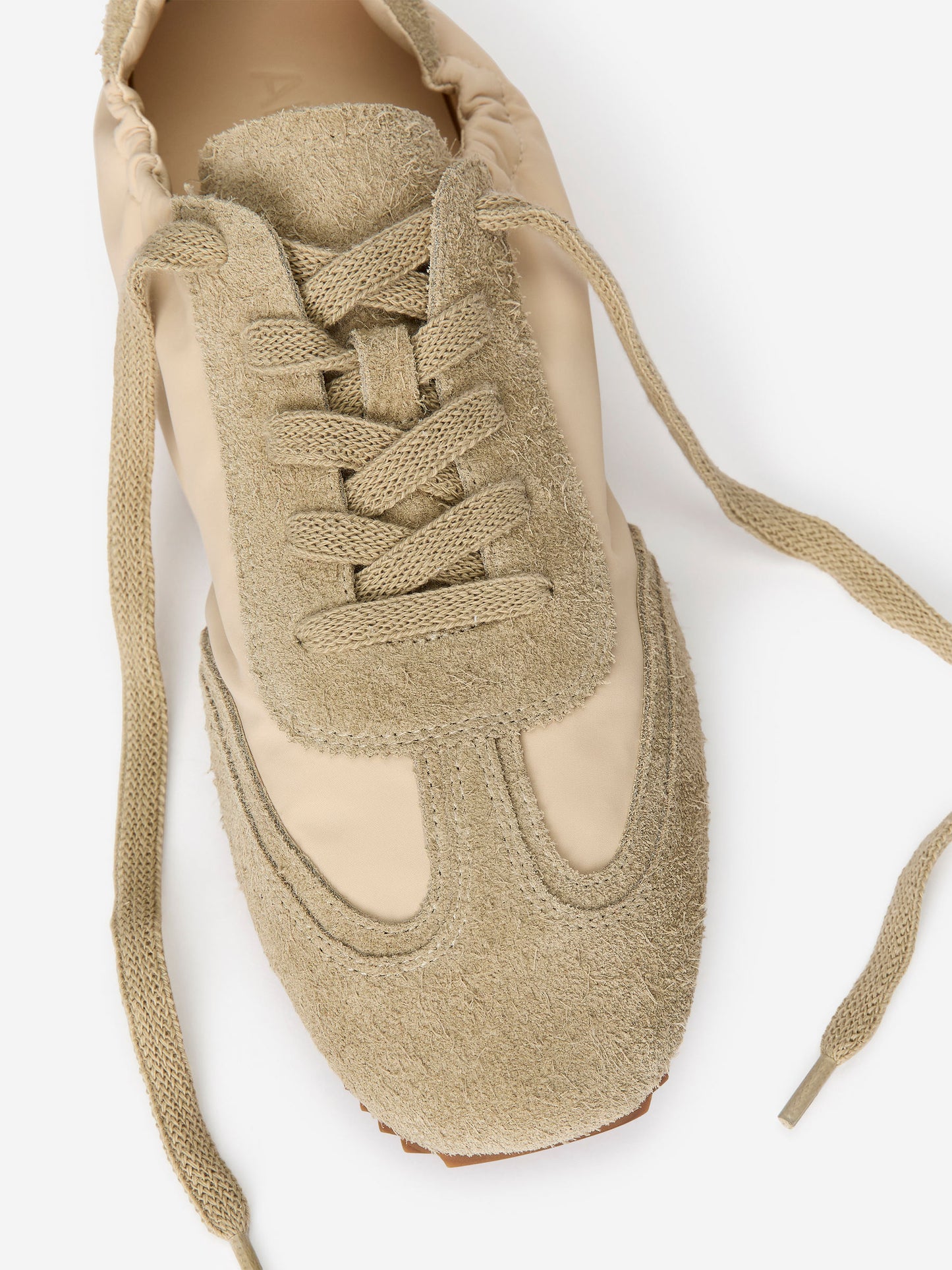 Suede-Nylon Trainers