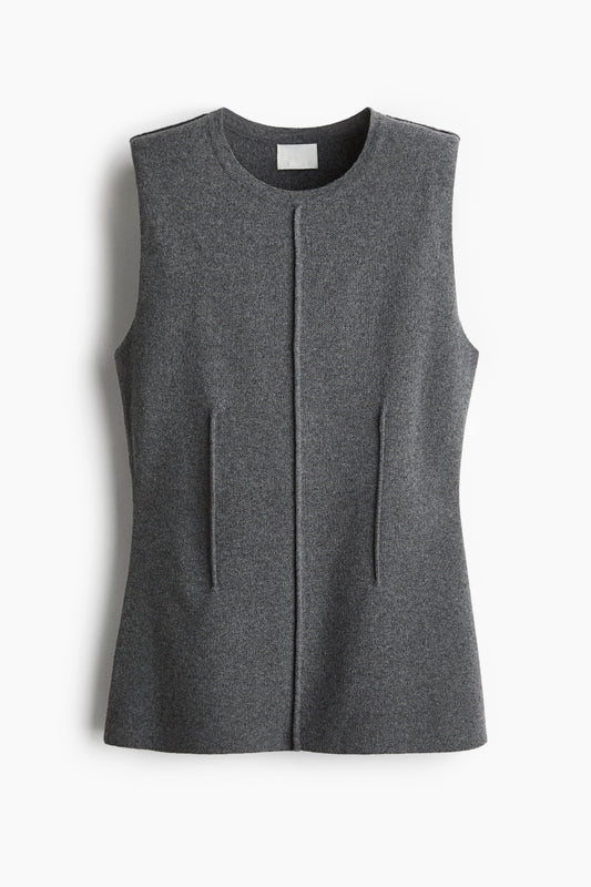 Wool-blend top