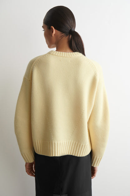 Chunky cashmere crew-neck jumper
