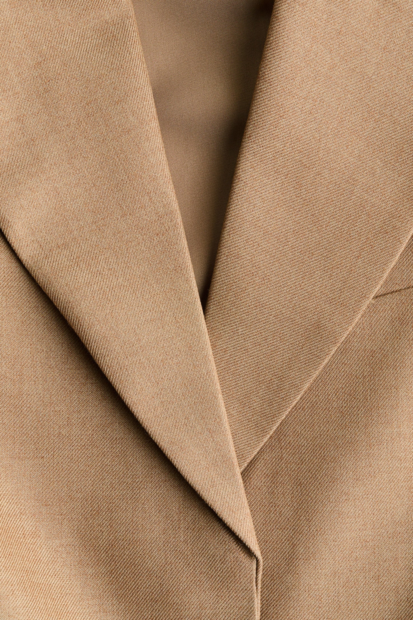 Long twill blazer