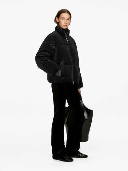Velvet Puffer Jacket