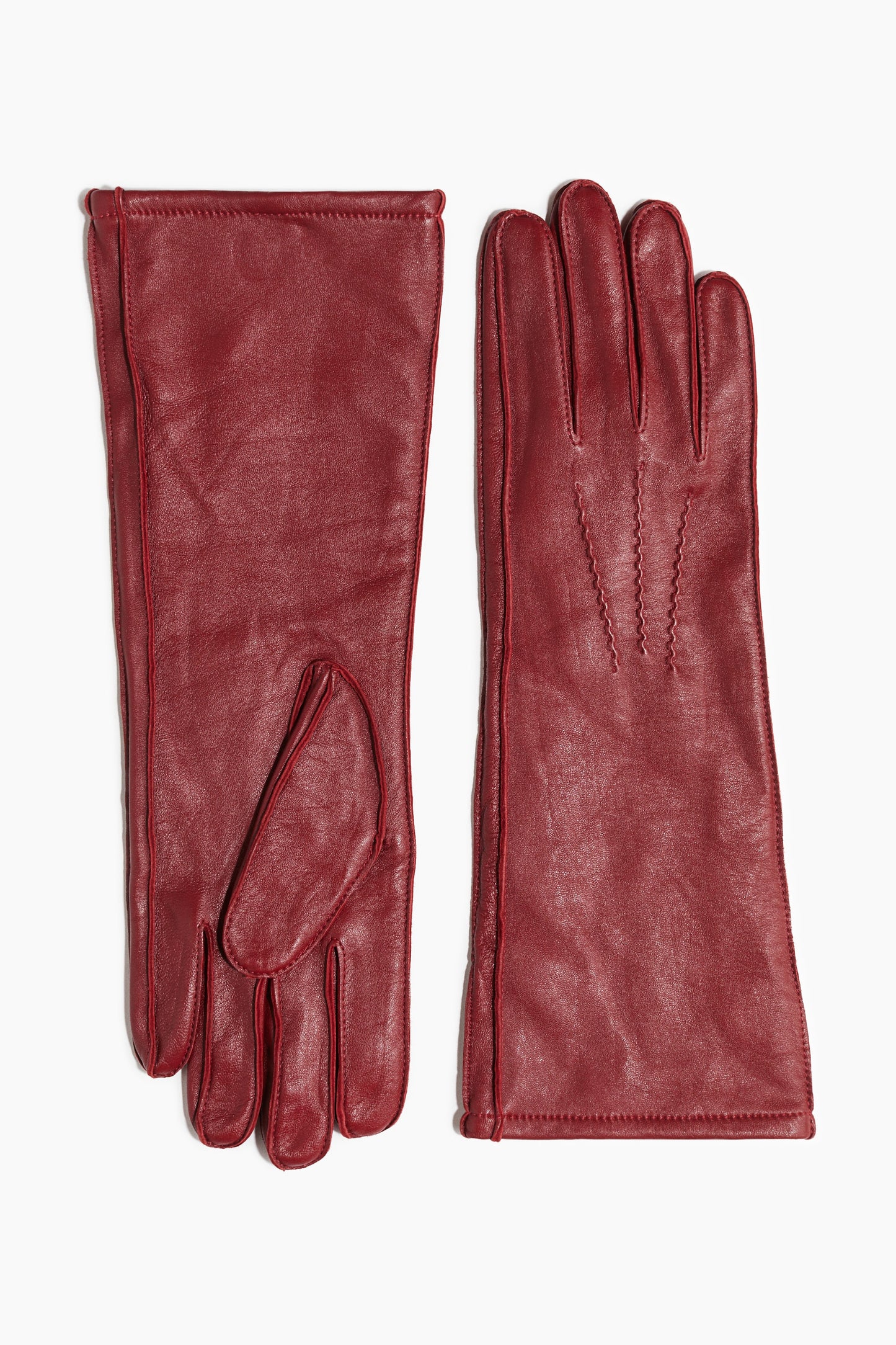 Long leather gloves