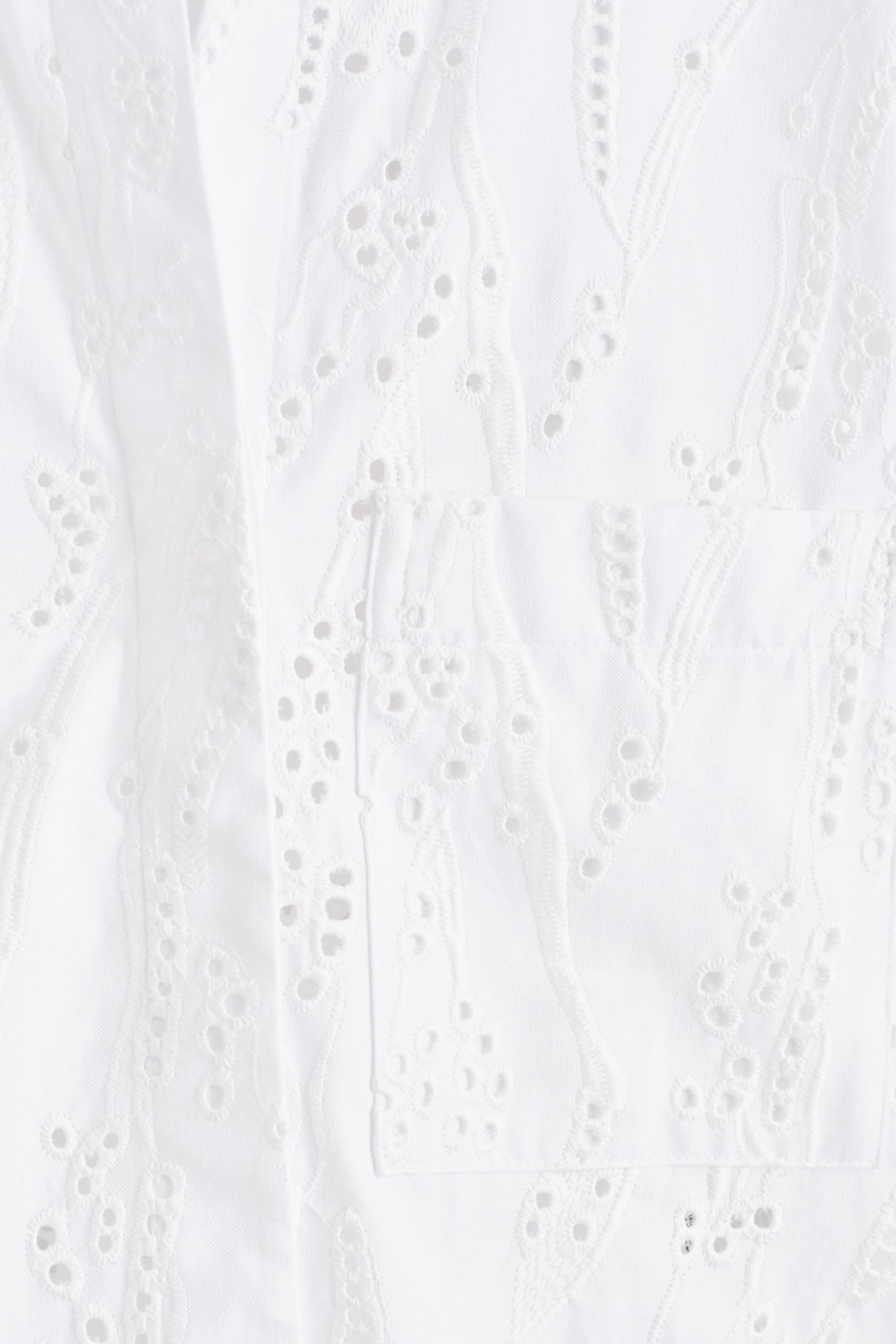 Cropped Broderie Anglaise Shirt