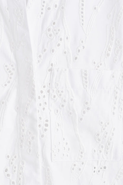 Cropped Broderie Anglaise Shirt