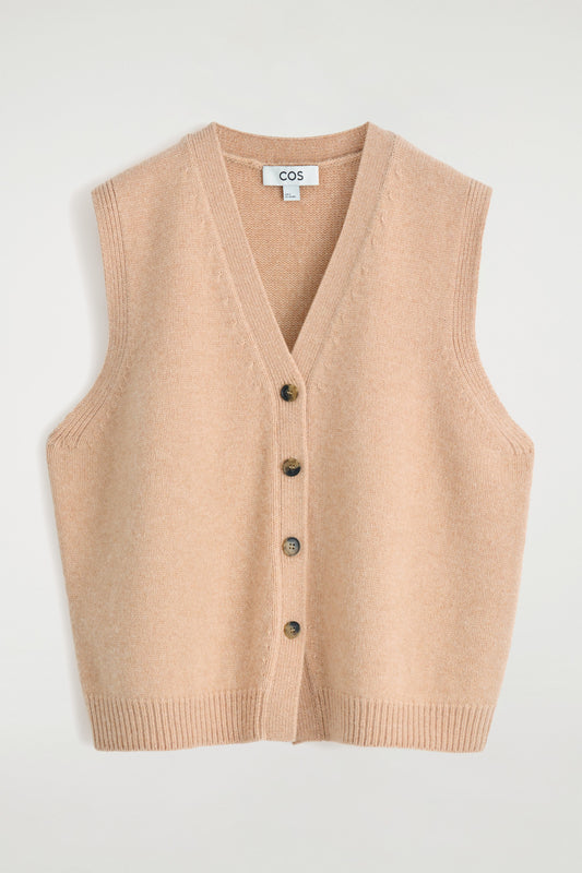 Knitted Cashmere-Blend Vest