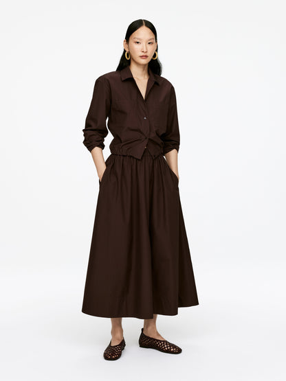 Cotton Poplin Skirt