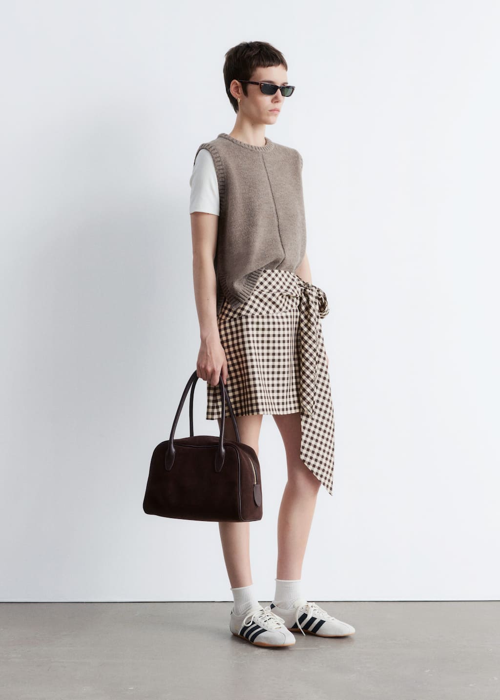 Checkered Mini Skirt