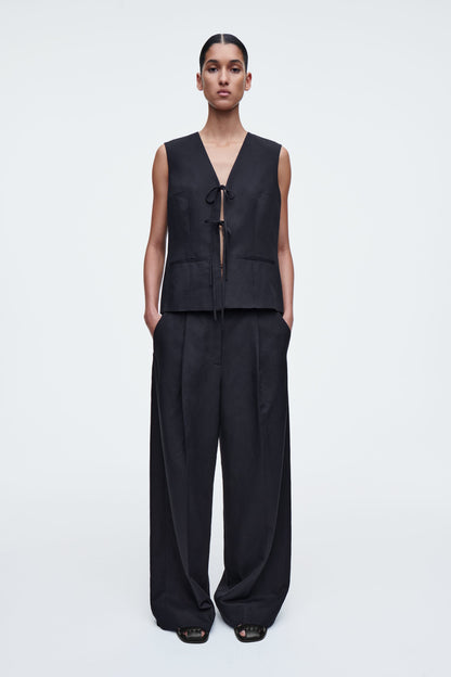 Tie-front waistcoat