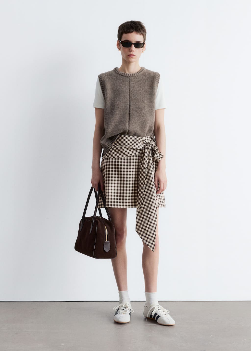 Checkered Mini Skirt