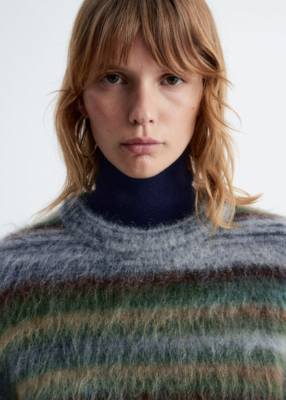 Striped Knit Sweater