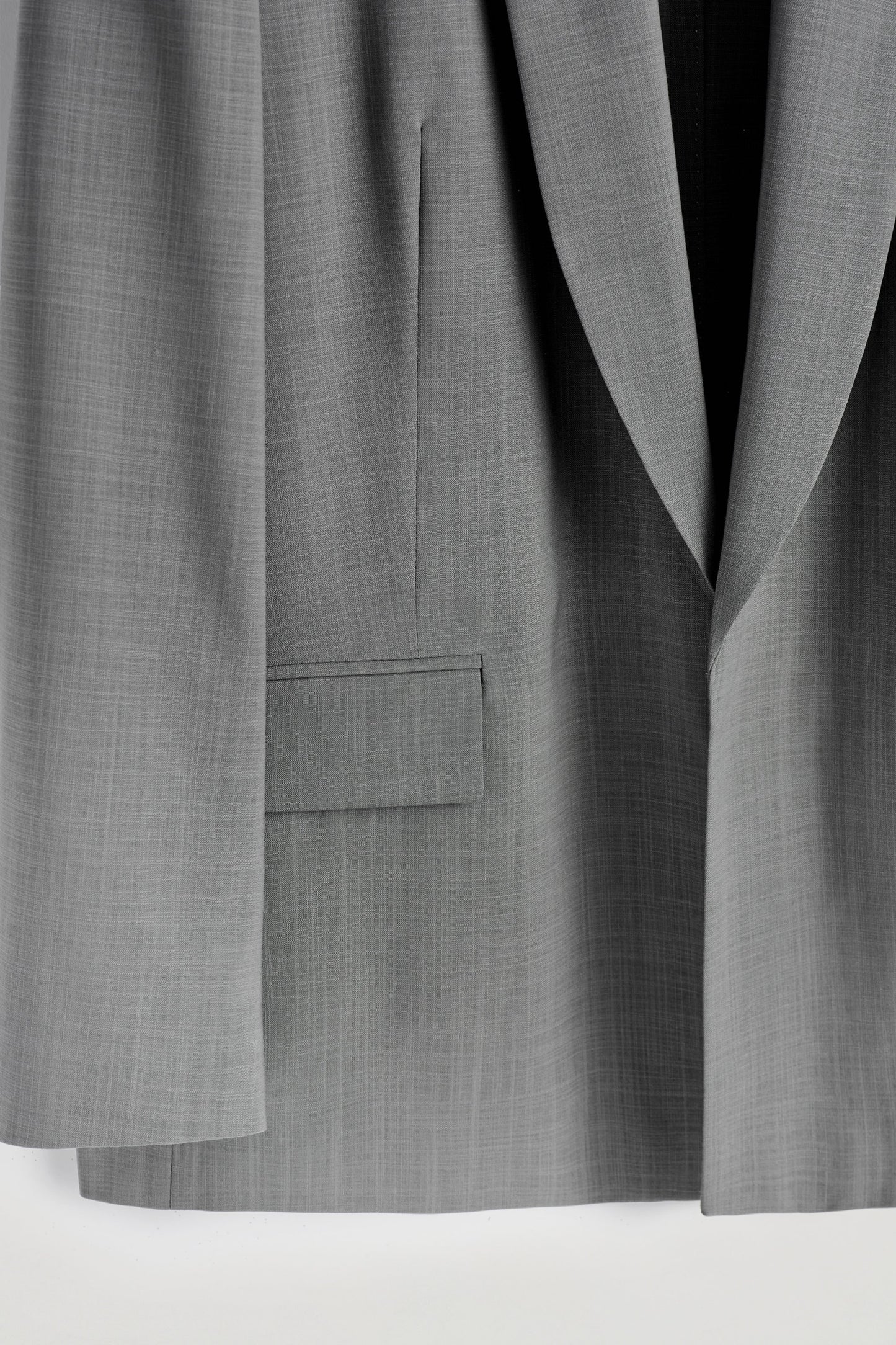 Shawl-Collar Wool Blazer