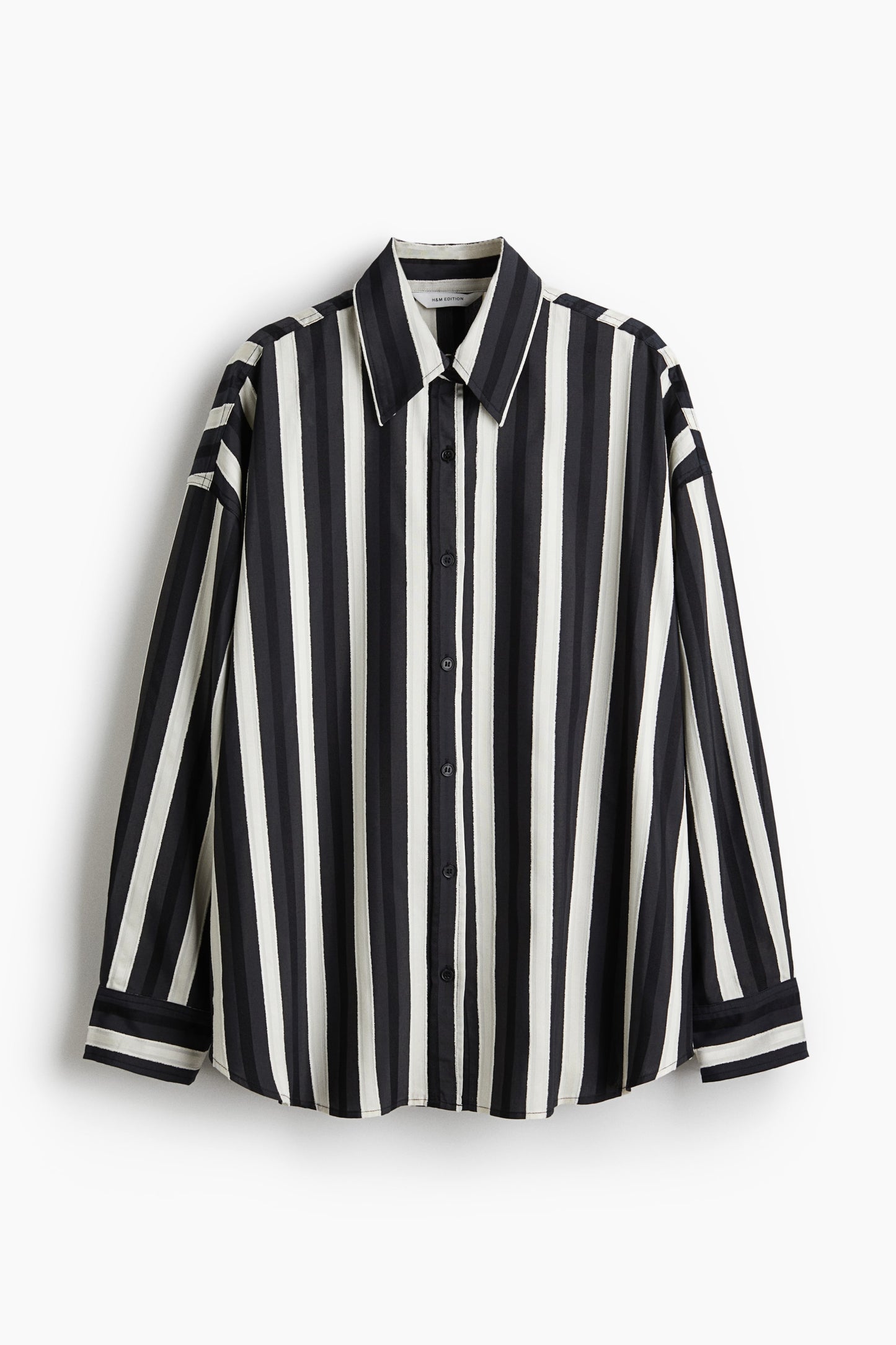 Oversized dobby-weave shirt