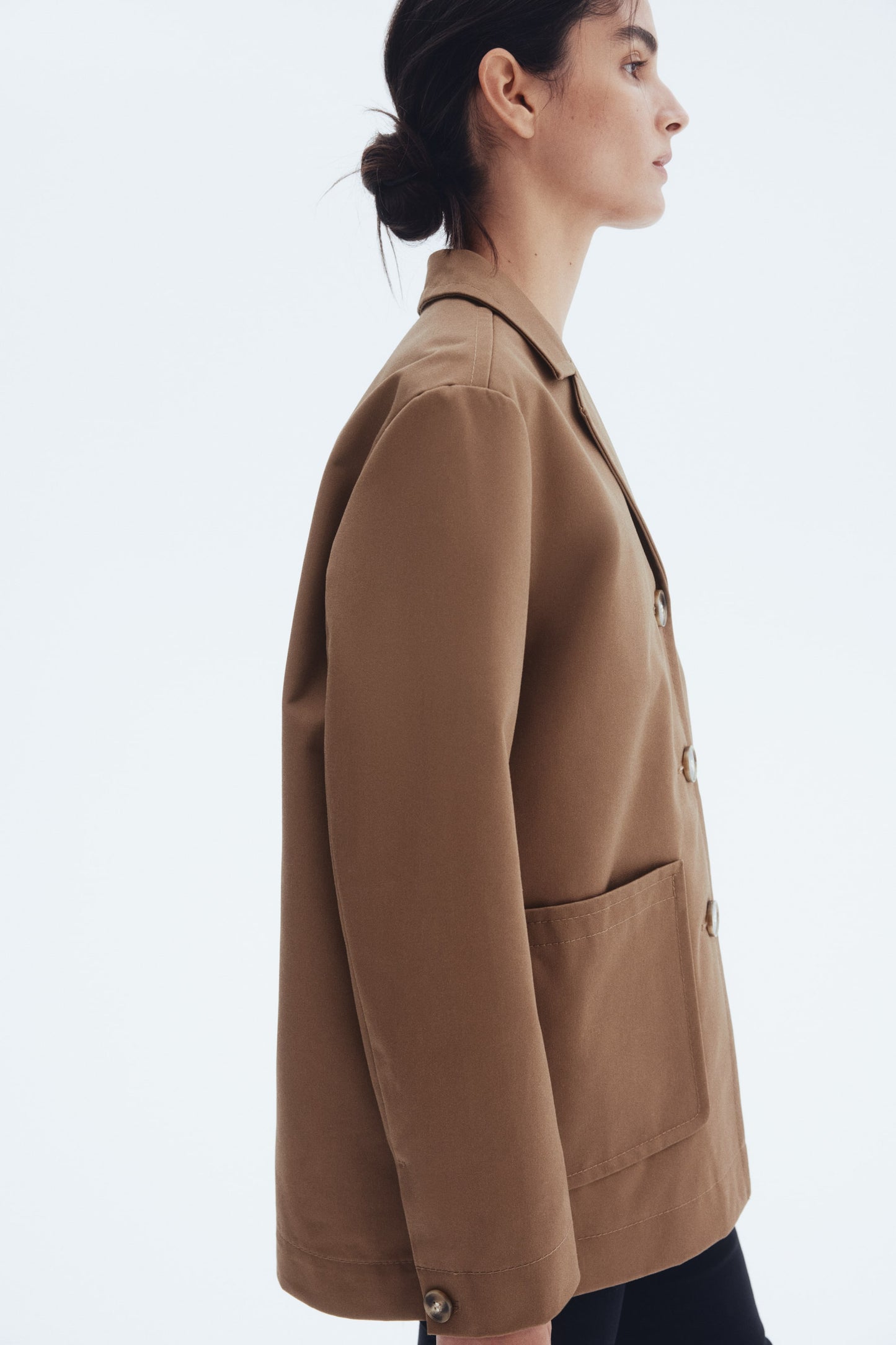 Oversized twill jacket
