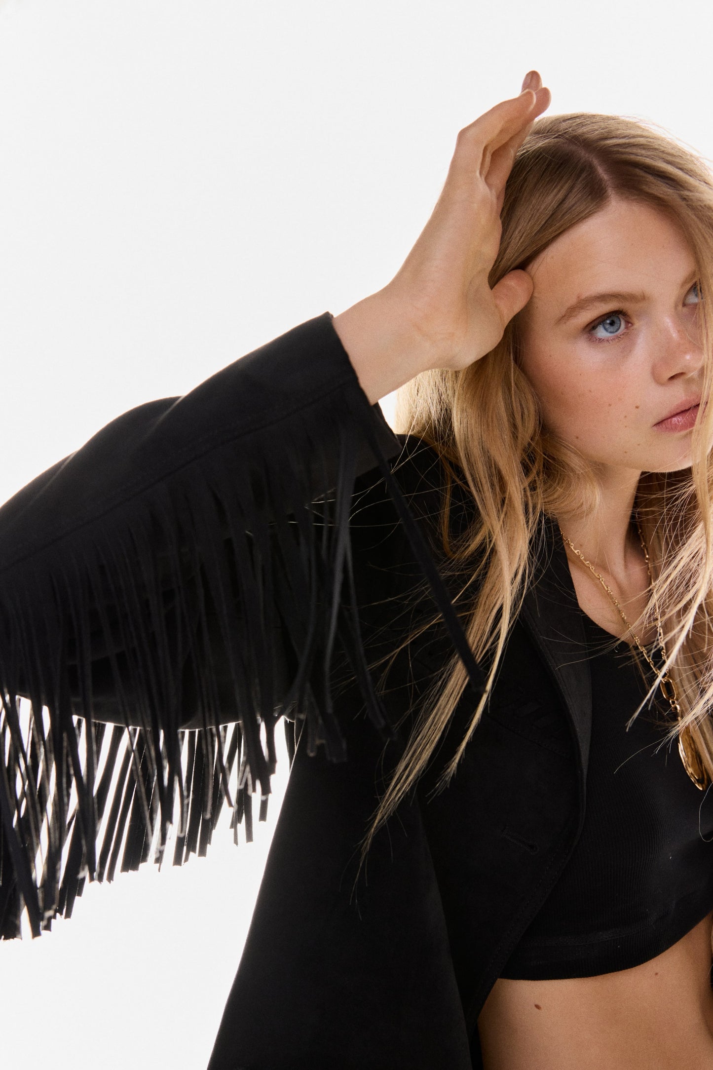 Fringed blazer