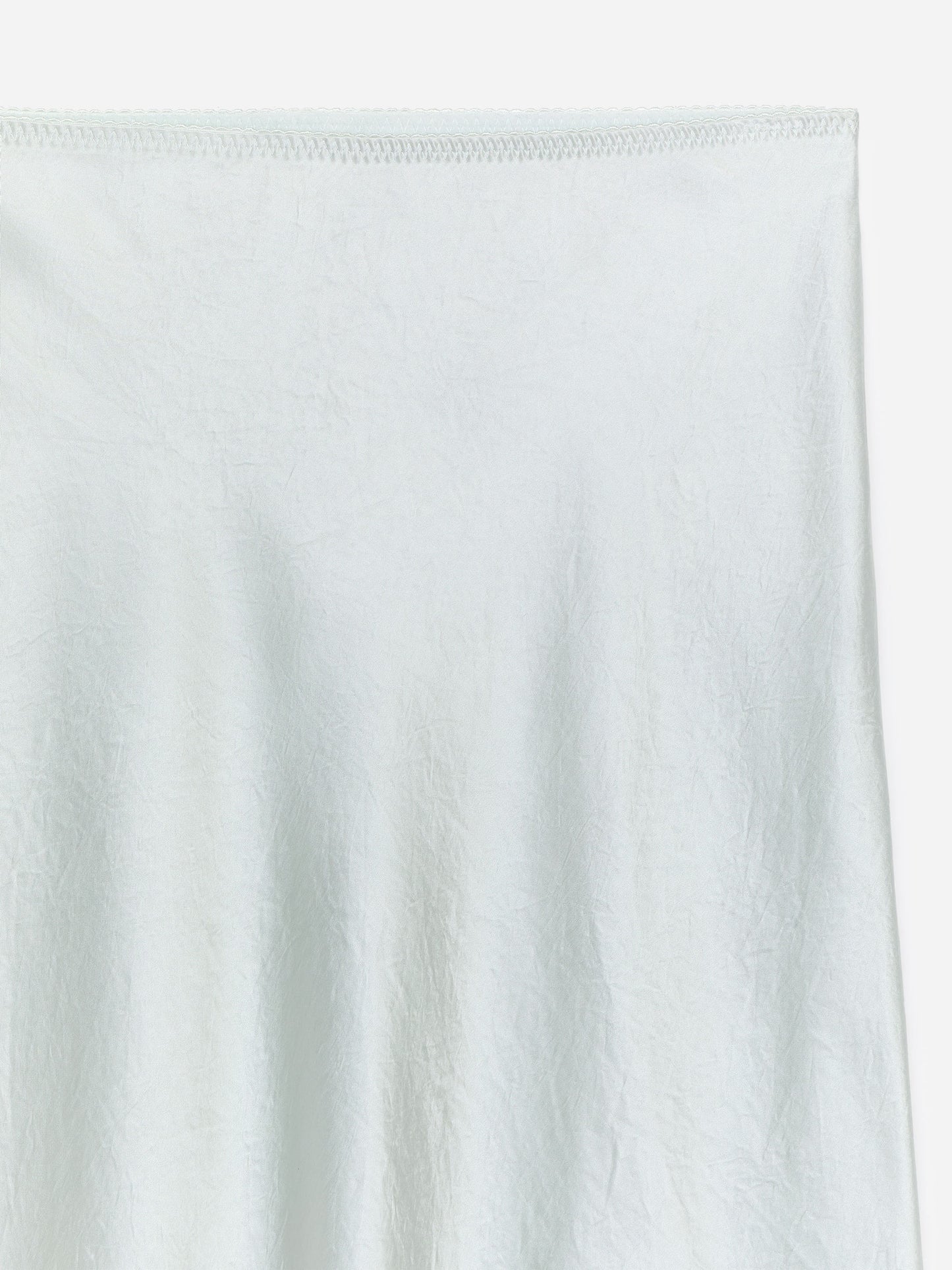 Lace-Detail Satin Skirt