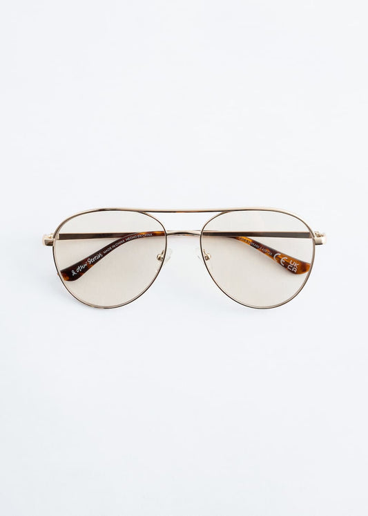 Slim Aviator-Frame Sunglasses