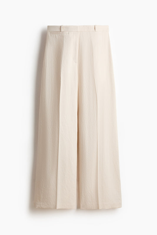Wide tailored trousers