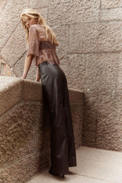 Coated trousers