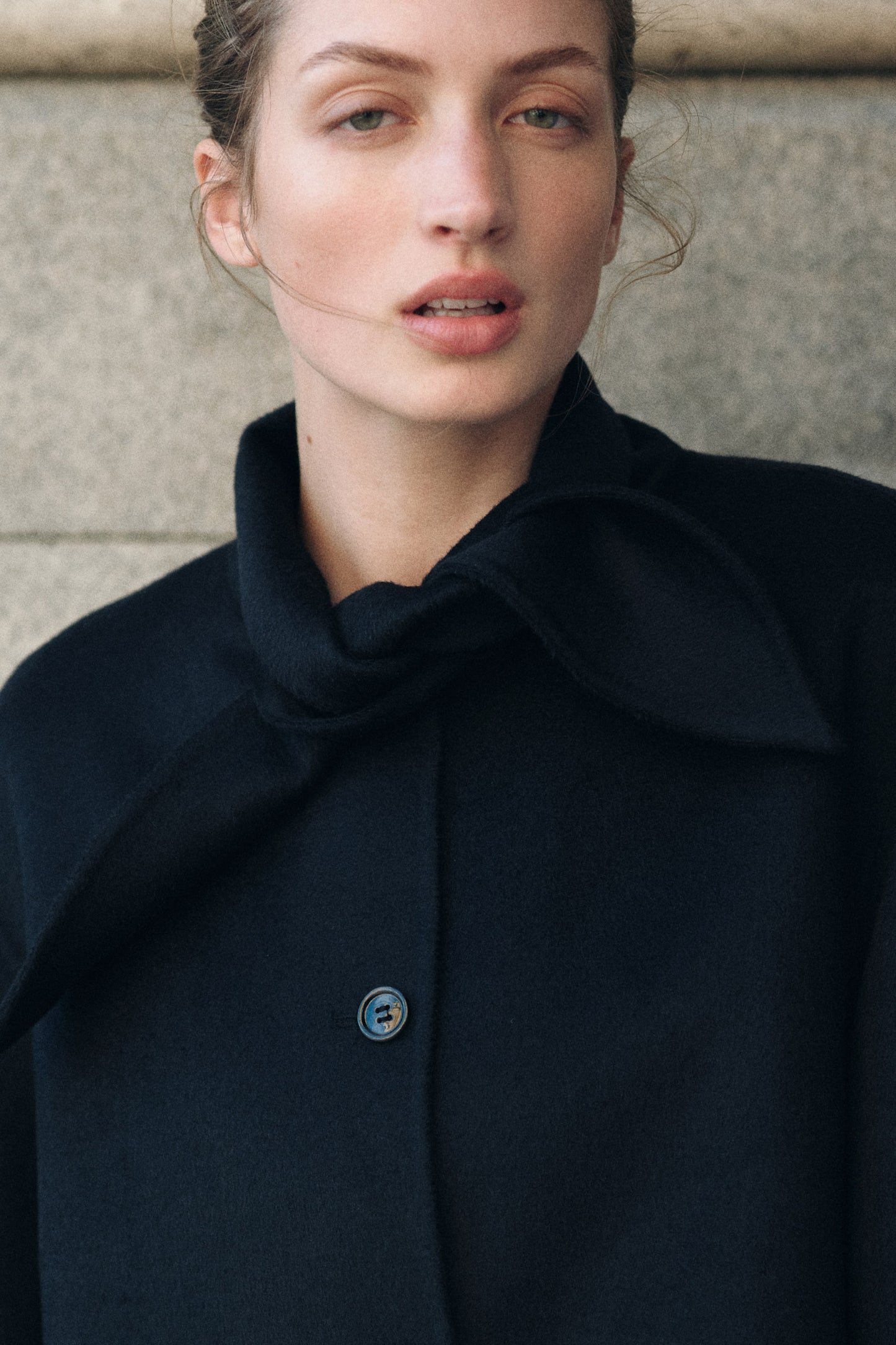 Handmade wool-blend jacket