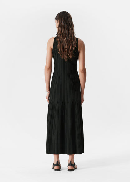 Rib-Knit Midi Dress