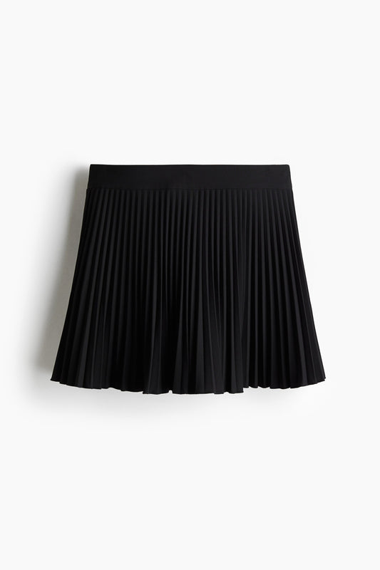 Pleated mini skort