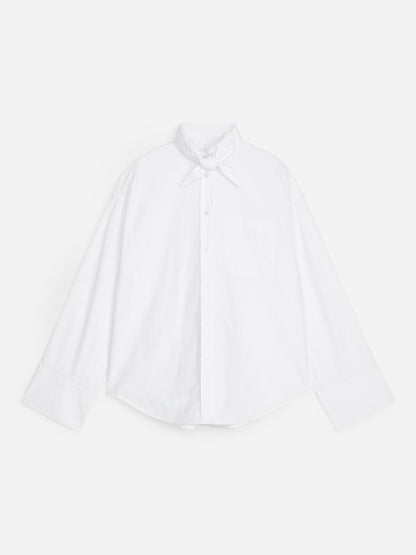 Tie-Detail Pima Cotton Shirt