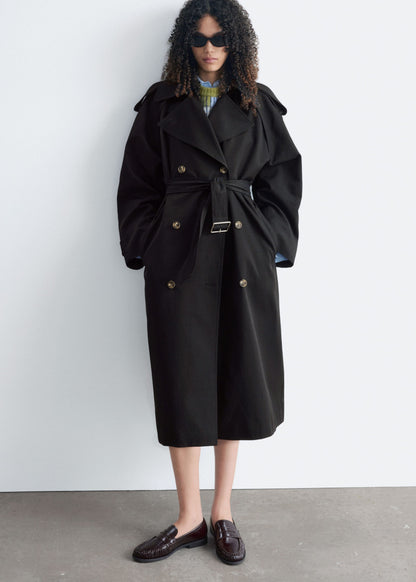 Relaxed Trench Coat - Black - Jackets - & Other Stories GB