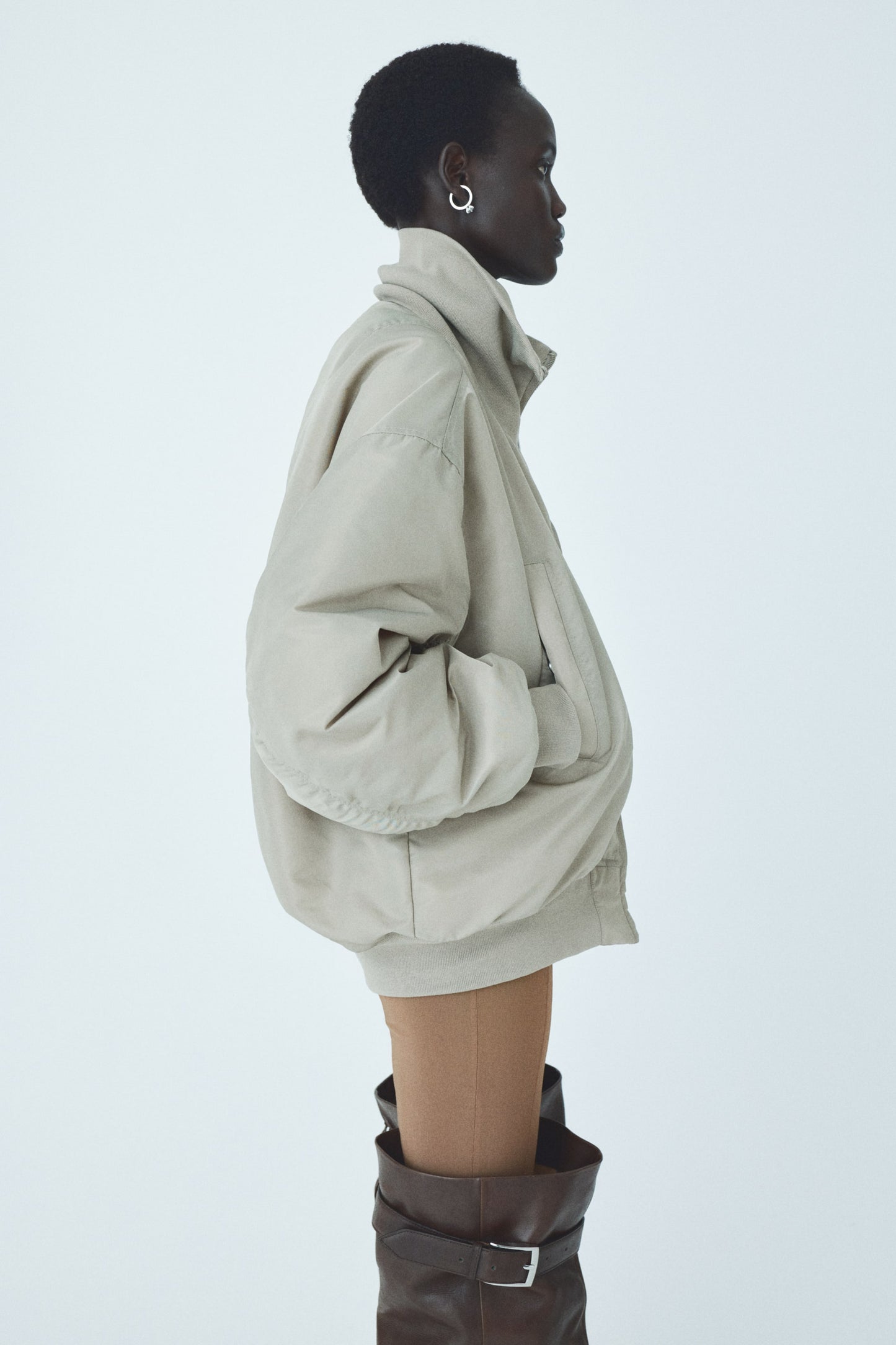 Padded bomber jacket