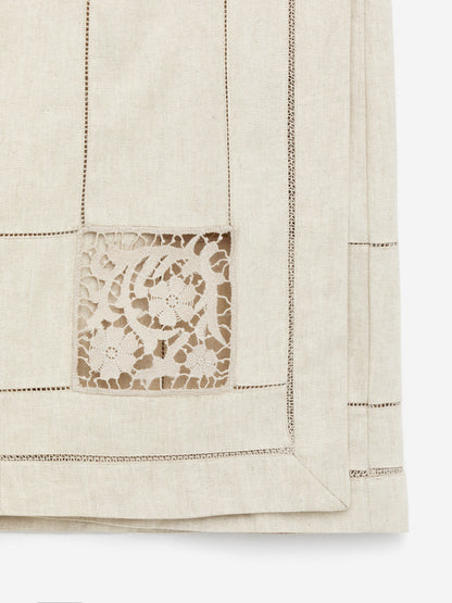 Embroidered Wrap Skirt
