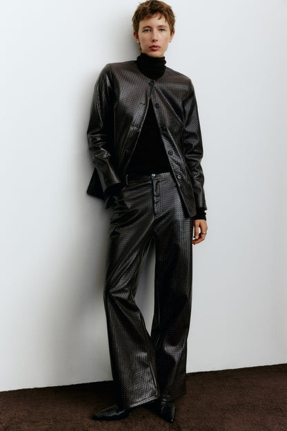 Coated trousers