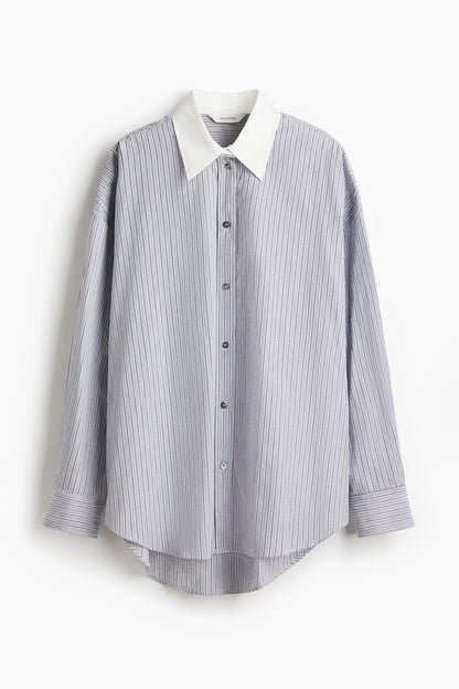 Oversized poplin shirt